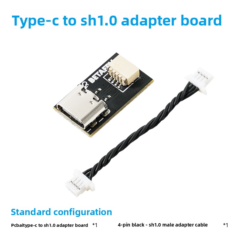Drone Battery Plate - BETAFPV Type-C naar SH1.0 adapterbord, FPV