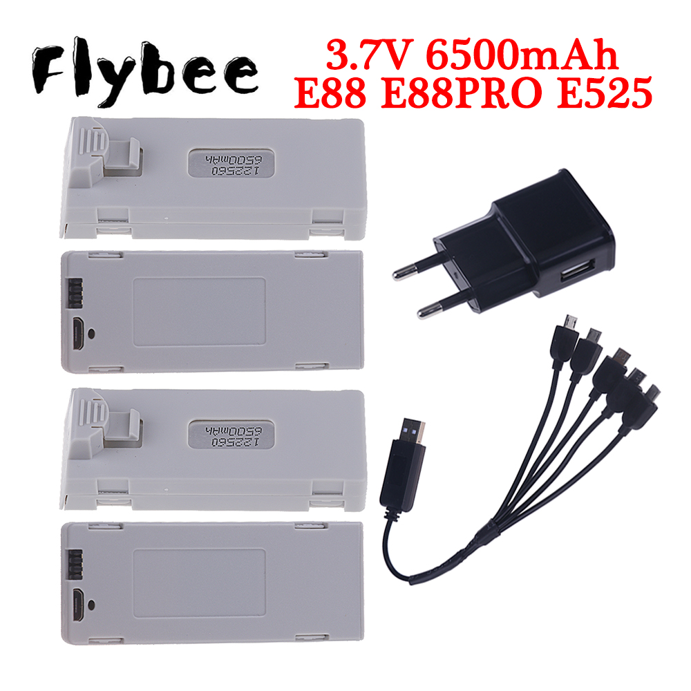 Drone Battery Lipo - Originele E88 Batterij 3.7V 6500Mah Lipo