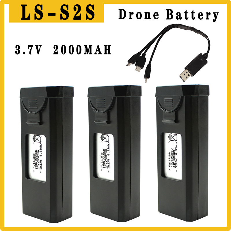 Drone Battery Li-Ion - Originele S2S Drones Batterij 3.7V 2000mAh