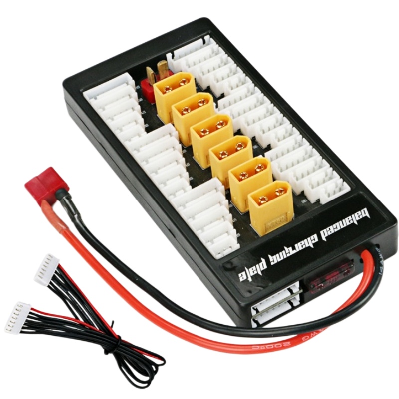 Drone Battery Parallel Board - 6-in-1 XT60 Parallelle Laadplaat 2S-6S Lipo