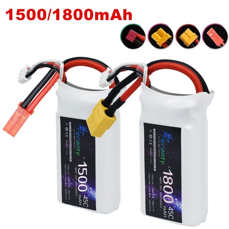 Drone Battery Li-Ion - 7.4V Lipo Batterij 2S 1500Mah 1800Mah