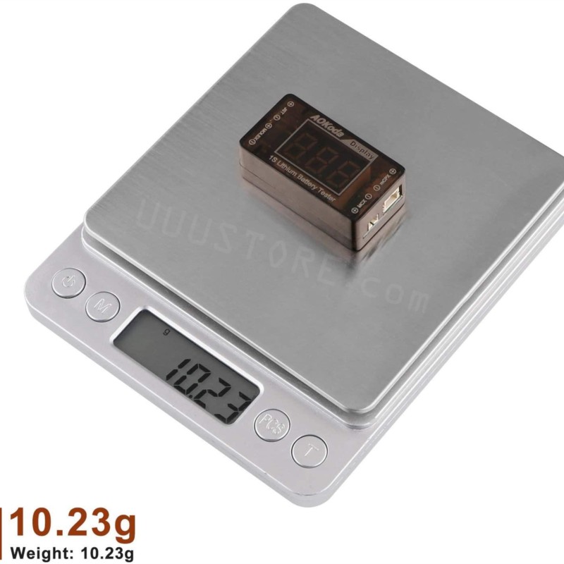 Drone Battery Voltage Checker - AOKoda AOK-041 1S LiPo batterijspanningscontrole tester