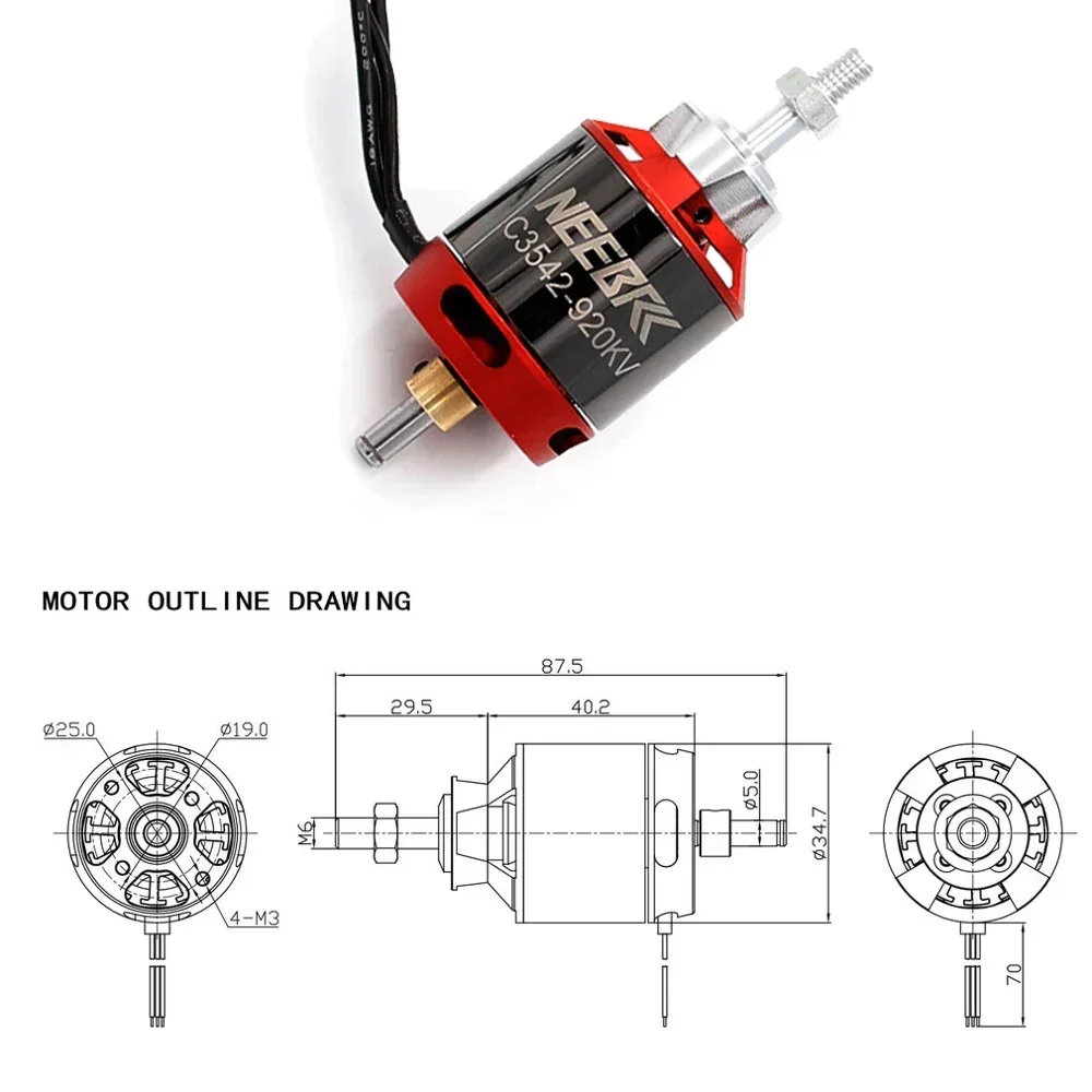 1/2/4 STUKS 3542 920KV 1400KV  - Drone Battery 4S recensie en prijs