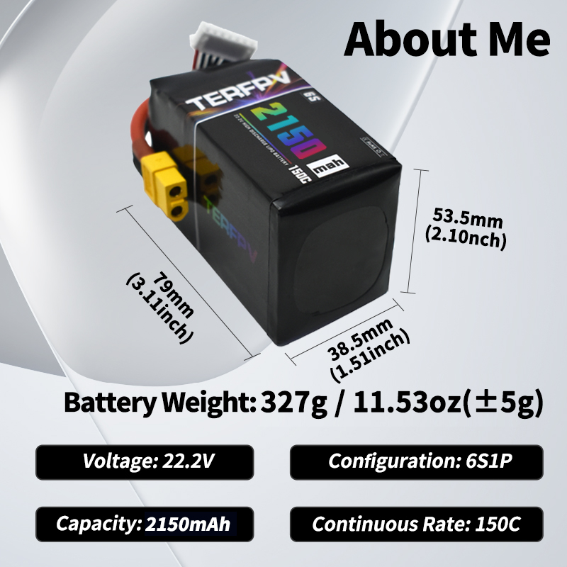 TERFPV Lipo Batterij 6S 22.2V  - Drone Battery 6S recensie en prijs