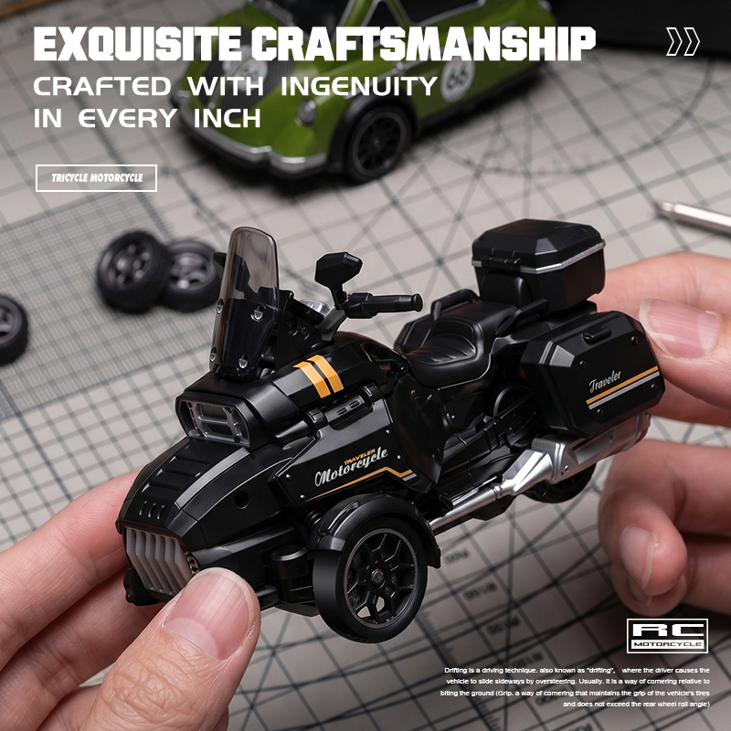 1:43 RC Drift Driewielige moto - Drone Battery Alarm recensie en prijs