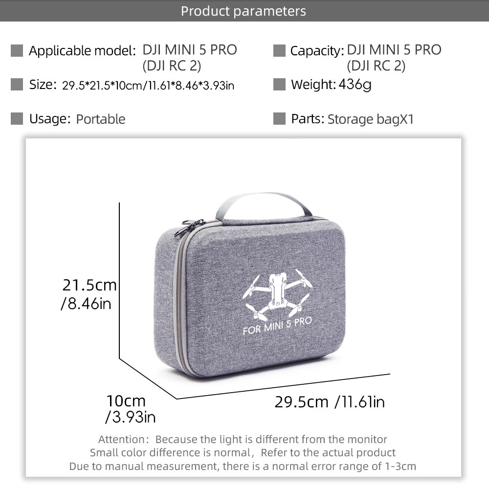 Opbergtas voor DJI Mini 5 Pro  - Drone Battery Bag recensie en prijs