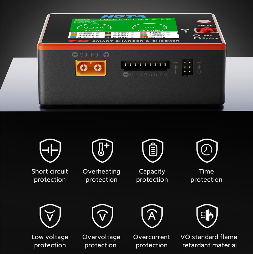 HOTA T8 Smart Balance Charger  - Drone Battery Smart recensie en prijs