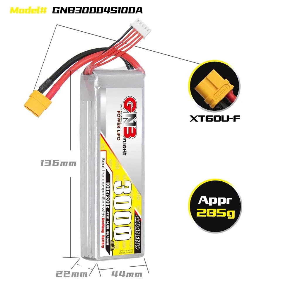 GAONENG GNB 3000mAh 4S 100C 20 - Drone Battery 4S recensie en prijs
