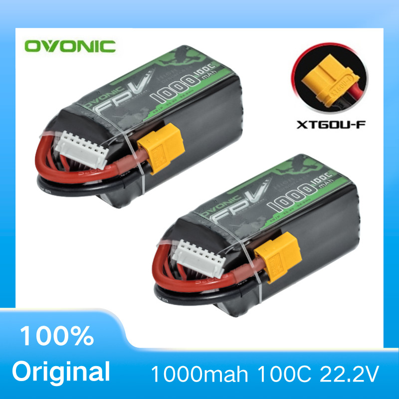 2 Stuks OVONIC 1000mAh 100C 22 - Drone Battery Li-Ion recensie en prijs
