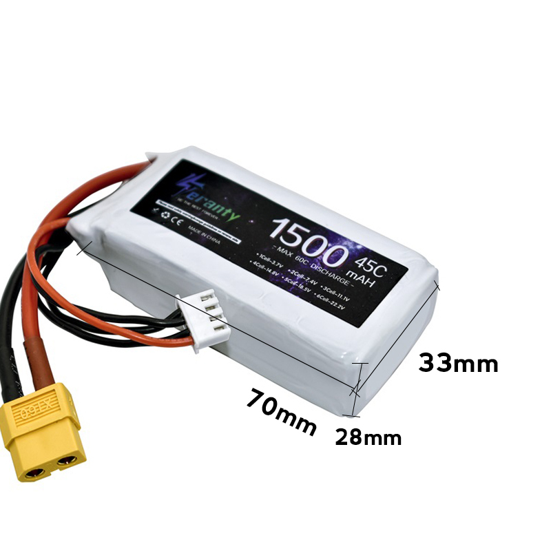 TERANTY 3s 45C 11.1V 1500mah L - Drone Battery Li-Ion recensie en prijs