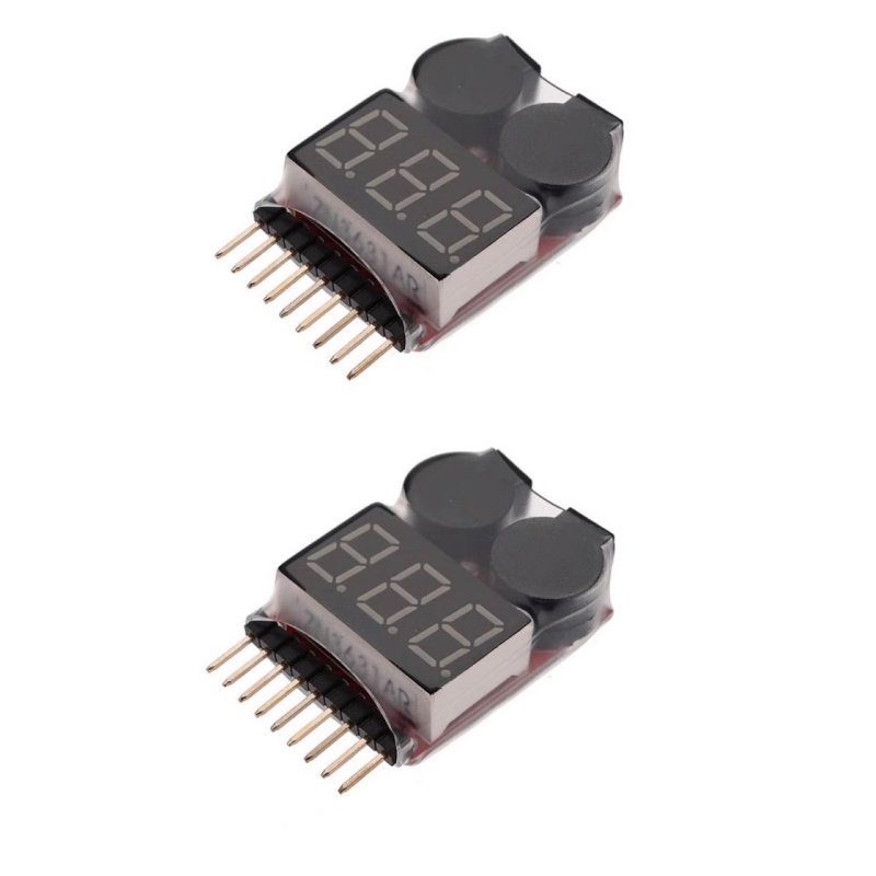 2 Stuks 1S-8S LiPo Batterij Vo - Drone Battery Voltage Checker recensie en prijs