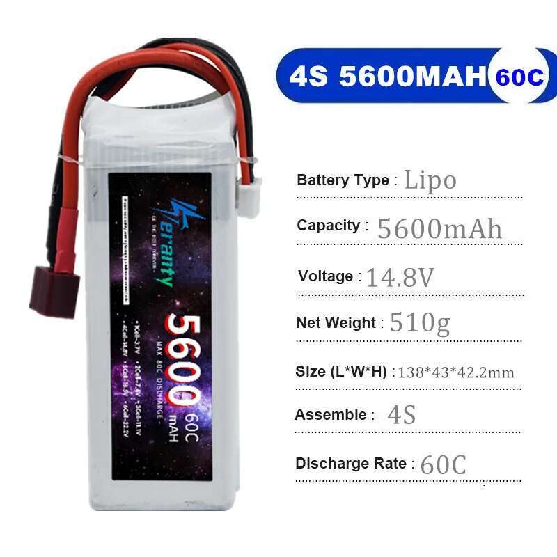 TERANTY 5600MAH 60C 2S 3S 4S 6 - Drone Battery 4S recensie en prijs