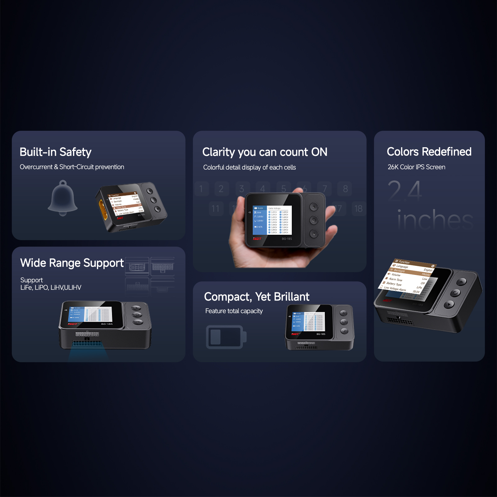 ISDT BG-18S Smart Battery Chec - Drone Battery Voltage Checker recensie en prijs