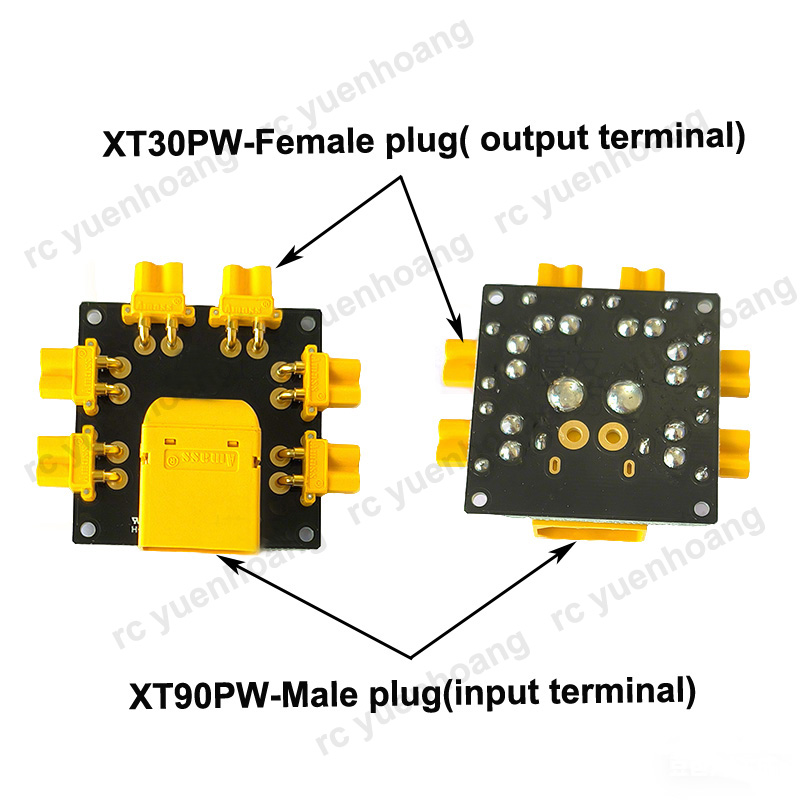 1PCS XT30PW-Vrouwelijke Stroom - Drone Battery Parallel Board recensie en prijs