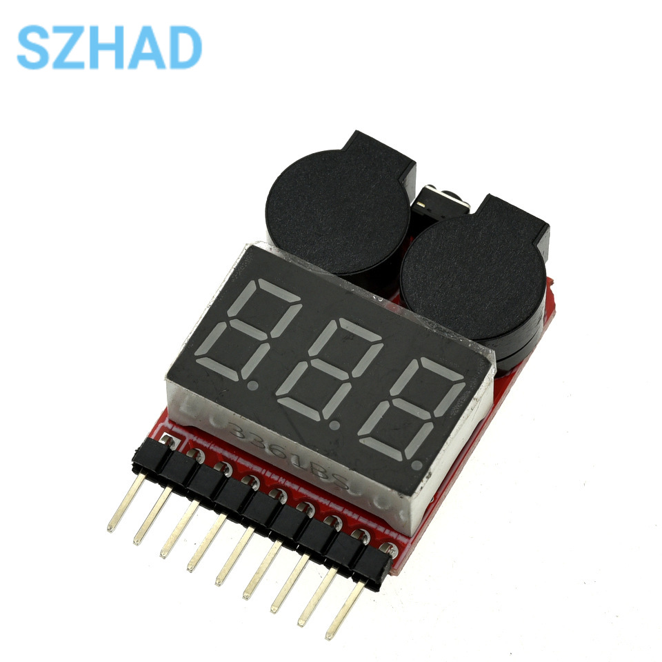 1-8S LiPo Batterij Spanningsme - Drone Battery Voltage Checker recensie en prijs
