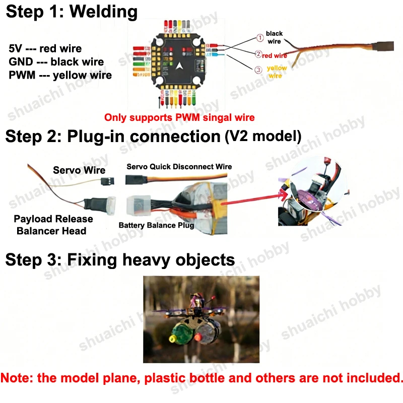 1PCS Strap-type FPV Drone PWM- - Drone Battery Strap recensie en prijs