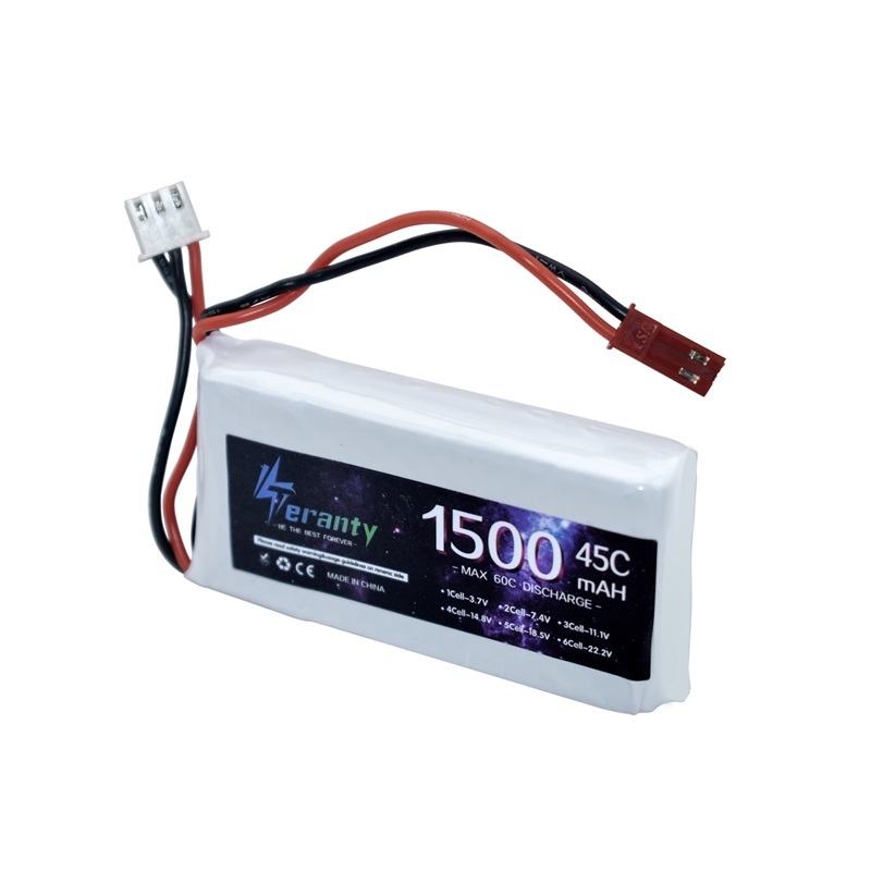 7.4V Lipo Batterij 2S 1500Mah  - Drone Battery Li-Ion recensie en prijs